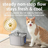 Veken Stainless Steel Cat Water Fountain