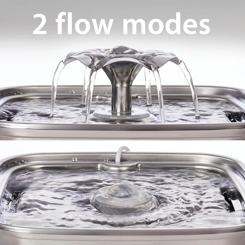 Veken Stainless Steel Cat Water Fountain